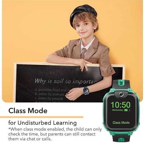 imoo Z1 Kids Smart Watch, Smart watch for Boys, Kids Smartwatch Phone with Long-lasting Video & Phone Call, IPX8 Water-Resistance (Z1, Green) thumbnail 7