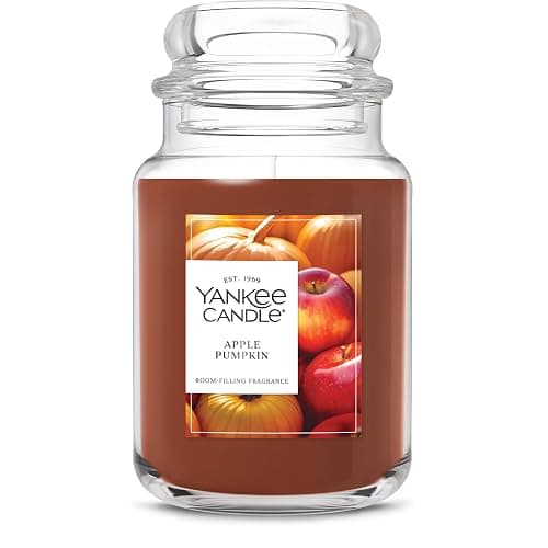 Yankee Candle Apple Pumpkin, Thanksgiving Scented Candle, 22oz Large Jar with up to 150 Hour Burn Time, Giftable - Image 1