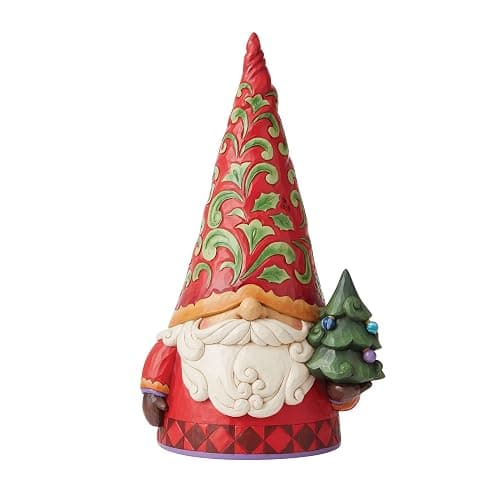 Enesco Jim Shore Heartwood Creek Christmas Gnome Indoor or Outdoor Statue Figurine, 20.25 Inch, Multicolor - Image 1
