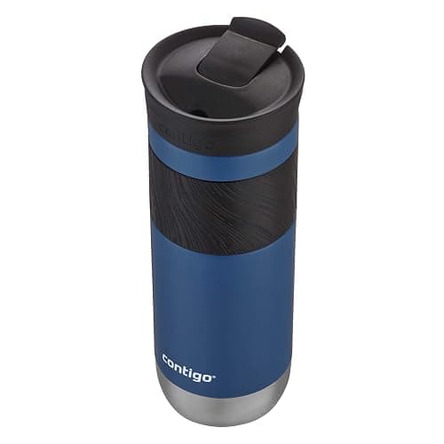 Contigo Byron Vacuum-Insulated Stainless Steel Travel Mug with Leak-Proof Lid, Reusable Coffee Cup or Water Bottle, BPA-Free, 20oz 2-Pack in Sake & Blue Corn Perfect for Hot and Cold Beverages thumbnail 6