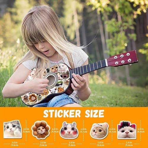 100 Pcs Cute Cat Stickers for Kids, Waterproof for Kids,Vinyl for Water Bottle,Laptop,Phone,Skateboard Stickers for KidsTeens Girls and Boys thumbnail 5