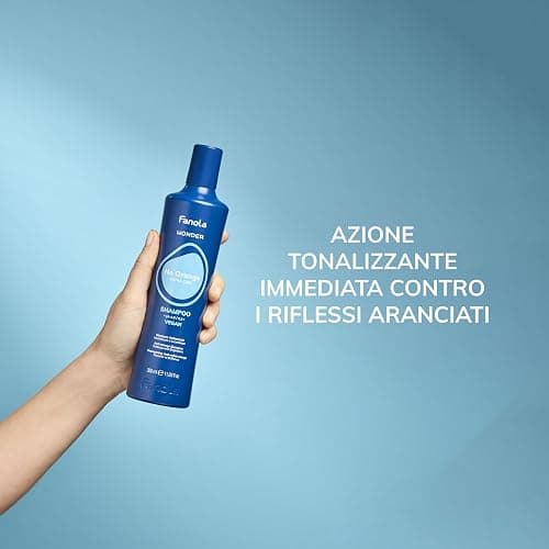 Fanola Wonder Blue Shampoo for Brunettes - Toning Hair Color Shampoo for Light Brown to Platinum Strands - Neutralizes Orange & Brassy Tones - Vegan & Sulfate-Free (11.8 fl oz) thumbnail 7