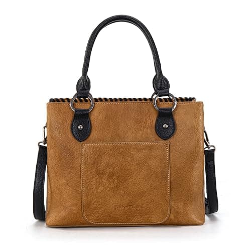 Trinity Ranch Tote Bag for Women Western Purse Floral Tooled Concho Collection thumbnail 6
