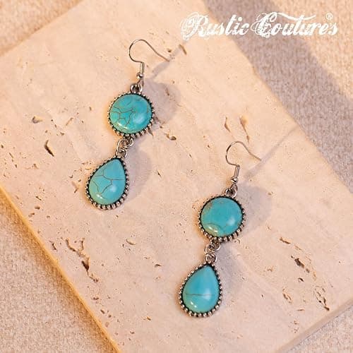 Rustic Couture's Western Necklace Earrings Jewelry Set for Women thumbnail 6