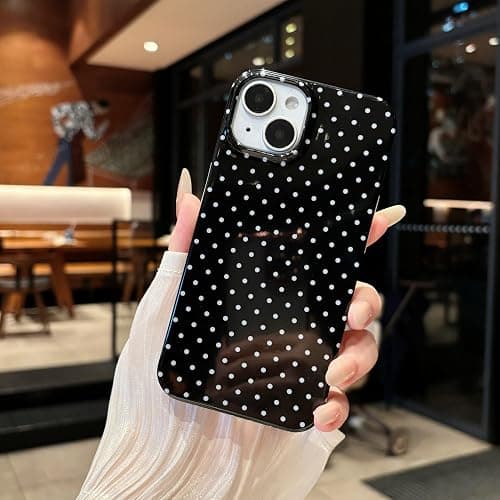 Jmltech for iPhone 16 Plus Case Polka Dot Phone Cases Women Girly Cute Aesthetic Design Trendy Simple Case Slim Shockproof Protective Cover Pink thumbnail 5
