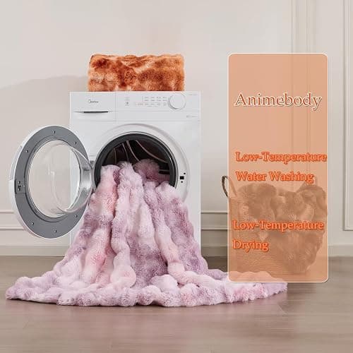 Luxury Shaggy Faux Fur Body Pillow,Fluffy Bed Pillow with Zipper Closure,Soft Decorative Plush Full Long Pillows,Fuzzy Hug Pillow for Living Room Side Sleeper & Pregnancy 20"x54" Tie-dye Coffee thumbnail 2