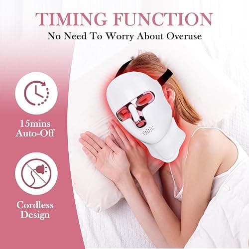 7 Colors LED Light Mask, Red Light Mask,Skin Care at Home, thumbnail 5