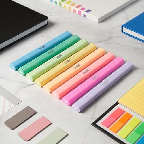 BLIEVE- Aesthetic Bible Highlighters No Bleed Through Assorted Colors, Cute Highlighter Dual Tip For Journaling Supplies And School Accessories, Bible Highlighters And Pens No Bleed (VIBRANT) thumbnail 5