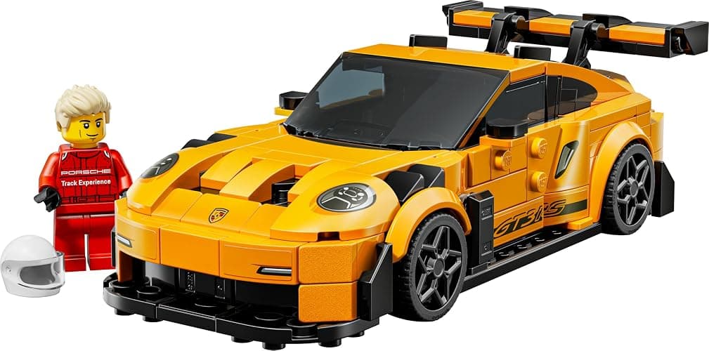 LEGO Speed Champions Porsche 911 GT3 RS Super Car Toy - Car Model Kit with a Driver Minifigure - Birthday Gift for 9+ Year Old Boys - 77239 thumbnail 10