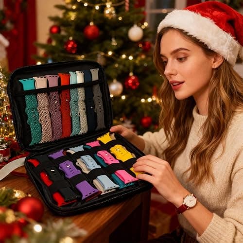 18 Pack Sport Band Compatible with Apple Watch Bands 40mm 41mm 38mm 46mm 45mm 44mm 42mm 49mm for Women Men, Silicone Band with Organizer for iWatch Ultra Series 11 10 9 8 7 6 5 4 3 2 SE/SE 3nd thumbnail 5