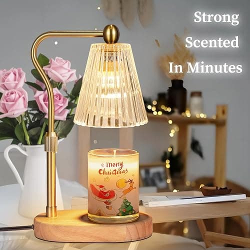 seenlast Candle Warmer Lamp with Timer Dimmer Adjustable Height for New Home Bedroom,Mothers Day Gifts,Vintage Home Decor for Scented Jar thumbnail 6