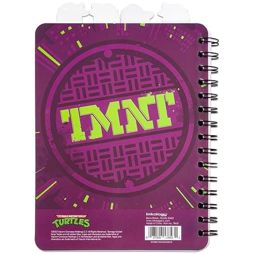 Inkology: 4 Tab Journal: Teenage Mutant Ninja Turtles - 160 Dot Pages, TMNT Spiral Notebook, Character Dividers, Writing-Notes-Dreams-Doodles, Kids 3+ thumbnail 2