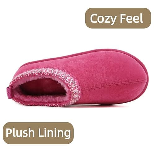 SMajong Women's Slippers Mens Platform Mini Boots Fuzzy House Slipper Fur Fleece Winter Home Shoes Indoor and Outdoor thumbnail 6