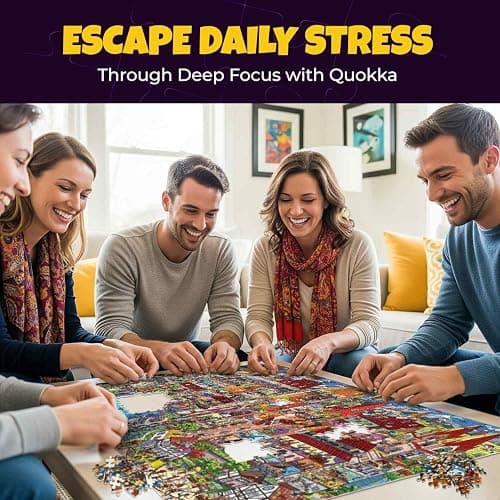 QUOKKA 1000 Piece Jigsaw Puzzle for Adults Knightly Cats – Premium Box Packaging with Extra Fun Challenges - Whimsical Cat Puzzle - Perfect for Relaxation & Creativity & Gift Giving thumbnail 6