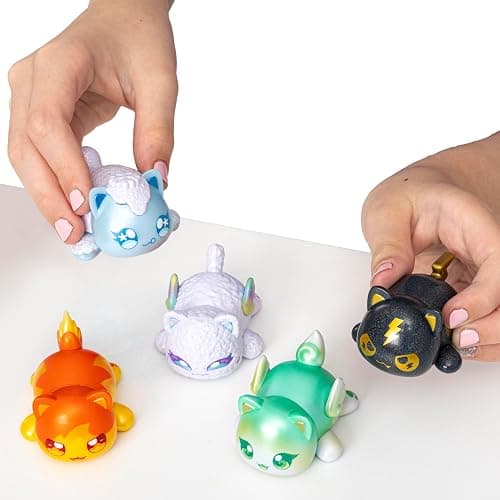 Aphmau Mystery MeeMeow Figures Multi-Pack – Elemental Glow Party, YouTube Minecraft Gaming Channel, 5 Exclusive Glow-in-The-Dark Elemental Figures, Official Merch thumbnail 3