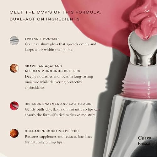 EADEM Le Chouchou Lip Softening Balm, Lip Gloss for Women, Plumper and Mask for Lips, Overnight Hydrating & Moisturizing Luxury Lip Balm, 0.5 oz, Guava Fresca thumbnail 6