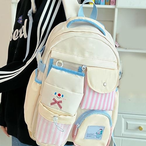 Msioytog Aesthetic Backpack for Girl Lovely Backpack Japanese Styles Casual Daypacks Travel Rucksack Student School Bag Student School Bag thumbnail 4