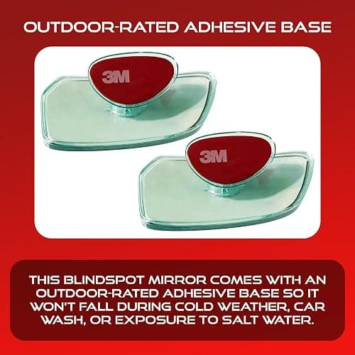 Utopicar Convex Blind Spot Mirrors 2 Pack - OEM Car Side Mirror Blindspot Eliminator Automotive Exterior Accessories - Adjustable Blind Spot Mirror - Universal Fit thumbnail 5