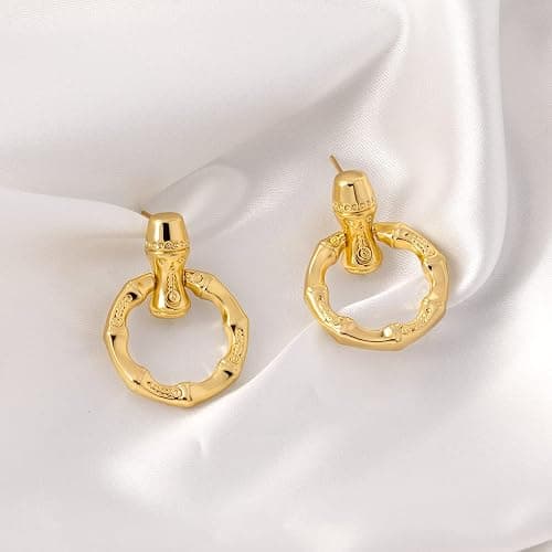 Gold Silver Hoop Dangle Earrings For Women Statement Retro Earrings Multiple Styles Jewelry for Birthday Party Jewelry thumbnail 7