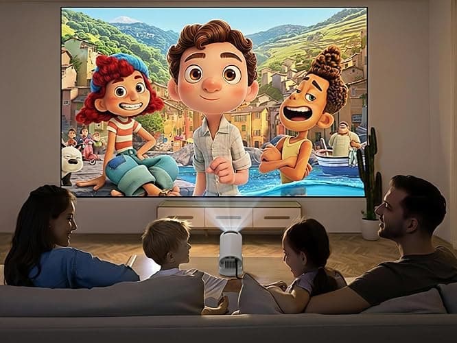 LYNCAST Mini Projector Portable Small Projecteur Portatif [Built-in Apps & 2026 Upgraded] Smart Movie Projector with WiFi 6 and Bluetooth 5.4 Auto Keystone, Compatible with HDMI/USB/iOS HY300Pro+ thumbnail 11