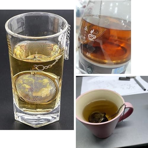 2PCS Premium Tea Infusers for Loose Leaf Tea - Upgraded Tea Strainers and Tea Balls for Flavoring Herbal Spices and Seasonings thumbnail 6