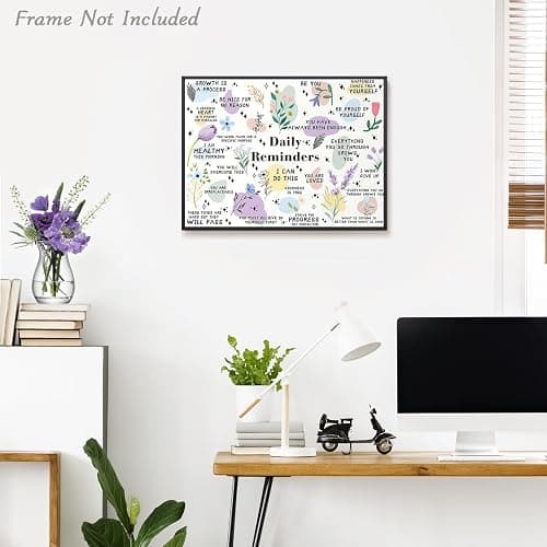 Dazzlewall Motivational Daily Reminder Wall Art Poster Positive Affirmations Prints, Inspirational Quotes Wall Poster for Classroom Office Decor 12x16 in Unframed thumbnail 3