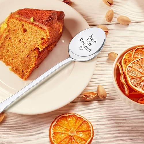 PRSTENLY Wedding Gifts for Couples 2025, 2 Pcs His and Hers Ice Cream Spoon Anniversary Engagement Gifts for Couple Him Her Boyfriend Girlfriend Graduation Christmas Birthday thumbnail 6