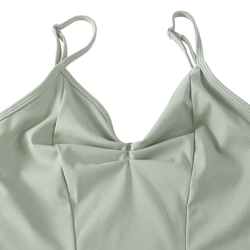 HROYL Women's Classic V-neck Dance Camisole Leotard with Adjustable Straps for Ballet Gymnastics,3S-C11 thumbnail 3