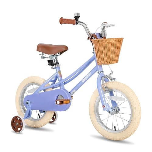 JOYSTAR Girls Bike for 2-12 Years Old Toddlers and Kids, 12" 14" 16" 18“ 20" Retro Style Kids Bike with Training Wheels, 18 20 Inch Children Bicycle with Kickstand - Image 1