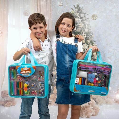 Arts and Crafts Supplies for Kid - 1600+Pcs Craft Kits for Kids - DIY School Craft Project for Kids Age 4 5 6 7 8-12 Christmas Gifts for Girls and Boys Crafts for Girls Ages 8-12 Arts Activities thumbnail 2