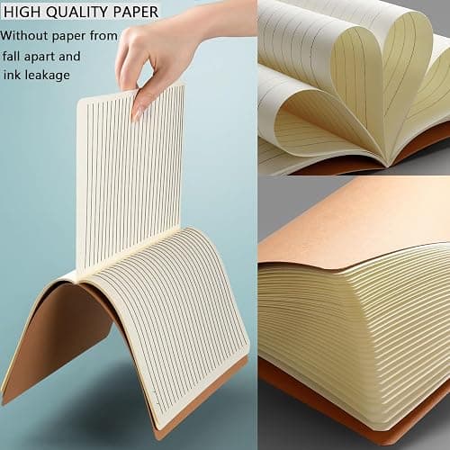 Zegrox 32 Pack A5 ruled Notebook Journals for travelers,students and office,Writing diary Subject Notebooks, Lined thick paper,60Pages, 30 Sheets,8.3x5.5inch thumbnail 7