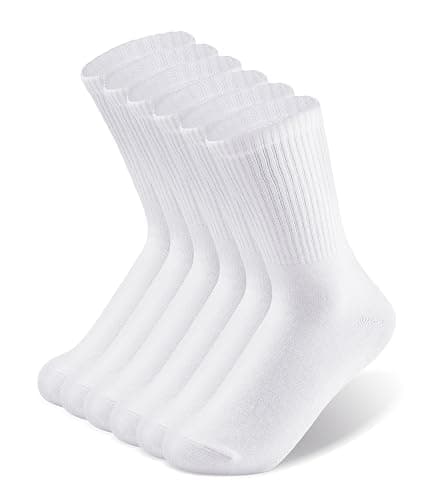 Laysblen 3-6 Pack Womens long crew socks comfortable Soft lightweight Cotton Thin Casual Socks - Image 1