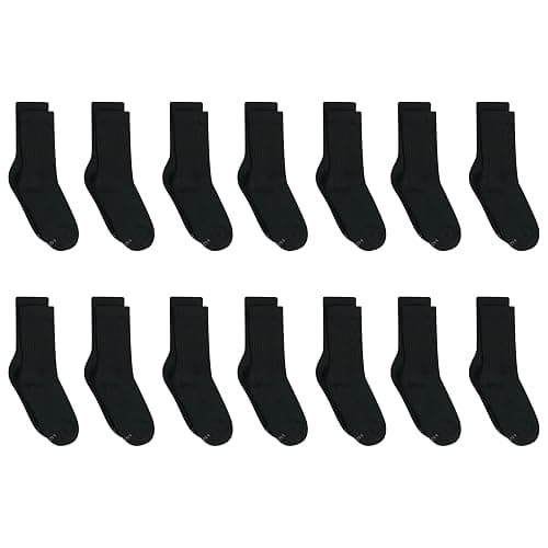 Hanes Women's Socks, Moisture-Wicking Crew or Ankle Socks for Women, 14-Pack thumbnail 2