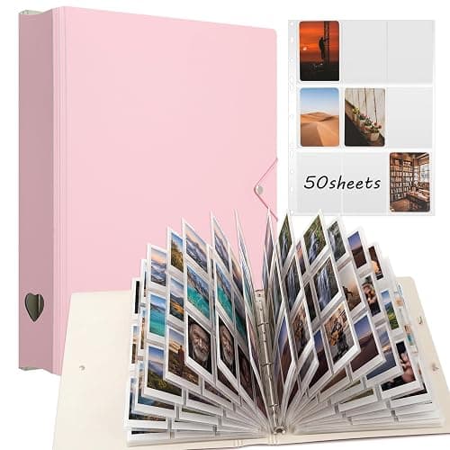 Yinder A4 Kpop Photocard Binder with 50 Pages (900 Card Slots), Kpop Photo Card Holder Book Collector Photo Album PU Leather Binder Cover for Collectors - Image 1