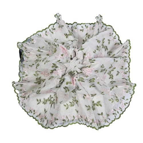 Aikelai Embroidery Floral Lace Umbrella for Women/Girls, UV Umbrellas for Sun Protection,Folding Compact Umbrella,Portable Fancy Umbrella for Travel thumbnail 9