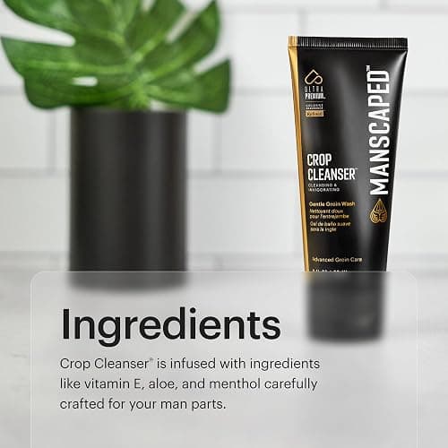 MANSCAPED® Crop Cleanser® Groin Wash, Men’s UltraPremium Invigorating Formula for Below-The-Waist Cleaning, Refreshing Shower Gel For Men Infused with Vitamin E and Aloe, Vegan body wash (6 oz) thumbnail 7
