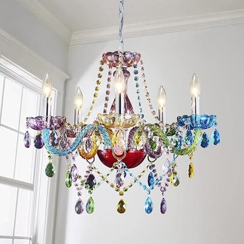 Saint Mossi Modern Colorful K9 Crystal Chandelier - Image 1