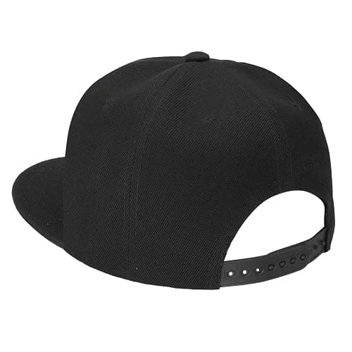 Classic Snapback Hat Cap Hip Hop Style Flat Bill Blank Solid Color Adjustable Size thumbnail 3
