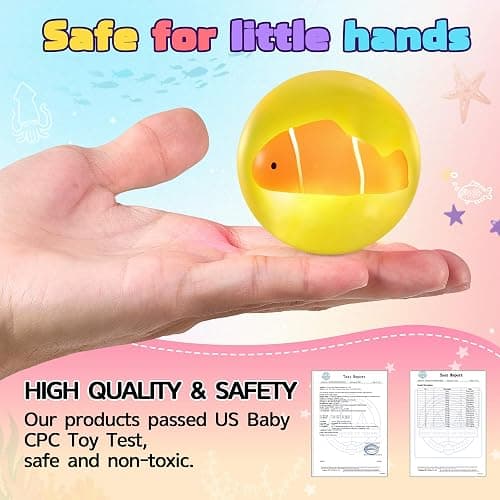 Stress Balls for Kids Adults - Squishy Fidget Toys Sensory Toys for Kids with Autism Glow in The Dark Squeeze Balls for Hand Therapy Squish Ball for Anxiety Stress Relief Easter Basket Stuffers thumbnail 5