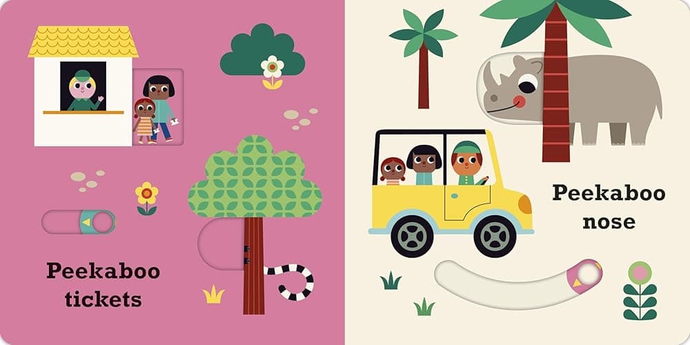 Peekaboo: Zoo: (An Interactive Board Book for Babies & Toddlers with Mirror & Sliders to Push, Pull, or Turn. Cute Zoo Animal Artwork Includes a Rhino, Hippo, Camel, & More.) (Peekaboo You) thumbnail 3
