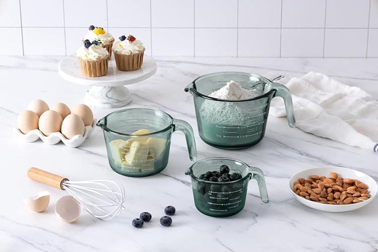 Glass Measuring Cups - Green thumbnail 2