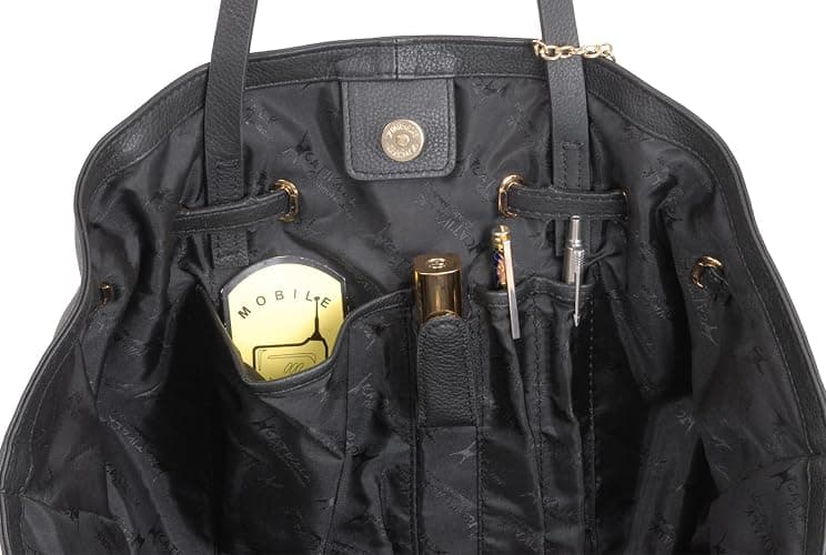 Catwalk Collection Handbags Genuine Leather Shoulder Tote Bag Sylvie | Women's Soft Leather Hobo Bag, Medium to Large Handbag, Multiple Pockets, Fits A4 Folders and Documents, Organiser Work Bag thumbnail 5
