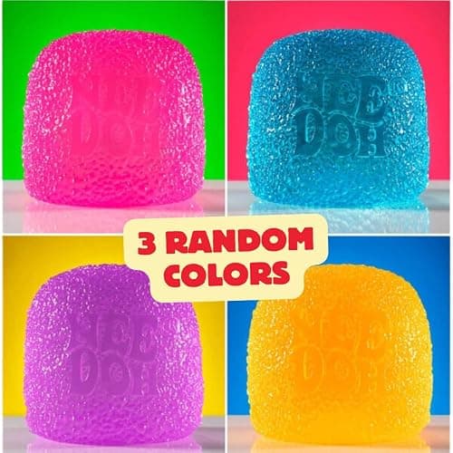 Schylling NeeDoh Gumdrop Textured Sensory Fidget Toy Colors May Vary (3 Pack) thumbnail 2