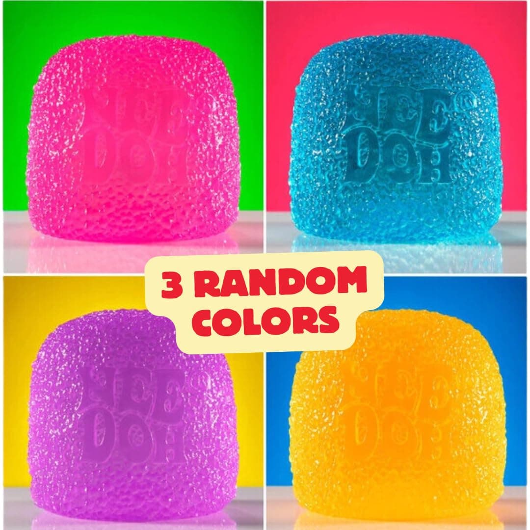Schylling NeeDoh Gumdrop Textured Sensory Fidget Toy Colors May Vary (3 Pack) thumbnail 2
