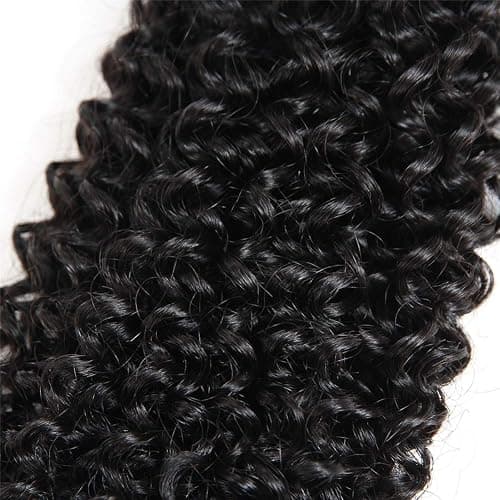 BLY 7A Mongolian Kinky Curly Human Hair 3 Bundles Pack 22/24/26 Inch Unprocessed Hair Weave Weft for Black Women Natural Color thumbnail 7