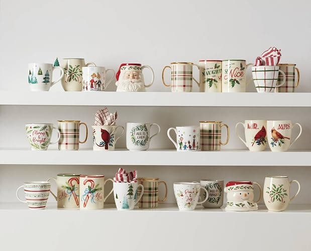 Lenox 895054 Merry Grinchmas Mugs, Set of 4, 14oz, Christmas Drinkware, Holiday Hosting thumbnail 5