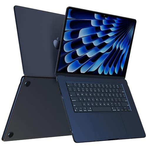 Soonjet Compatible for MacBook Air 15 inch Case M4 2025 2024 2023 M3 M2 [100% Match Official Color] [Ultra Thin Armor] Protective Hard Shell Matte Cover for Laptop A3241 A3114 A2941 - Midnight Clear thumbnail 9