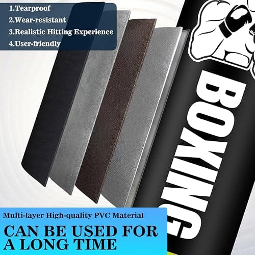 Heavy Freestanding Punching Bag for Adults, 70'' Standing Punching Bag Heavy Bag with Boxing Gloves, Women Men Boxing Training Equipment Kickboxing Bags for Beginners Training MMA Fitness Home Gym thumbnail 4