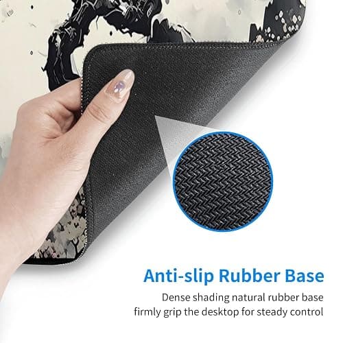 Japanese Mouse Pad, Large Japanese Desk Mat, XL Anime Gaming Keyboard Mat, Non-Slip Rubber Base, Big Extended Desk Protector for Home Office, 31.5”x11.8” thumbnail 4