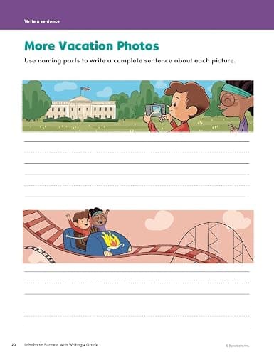 Scholastic Success with Writing Grade 1 Workbook thumbnail 7